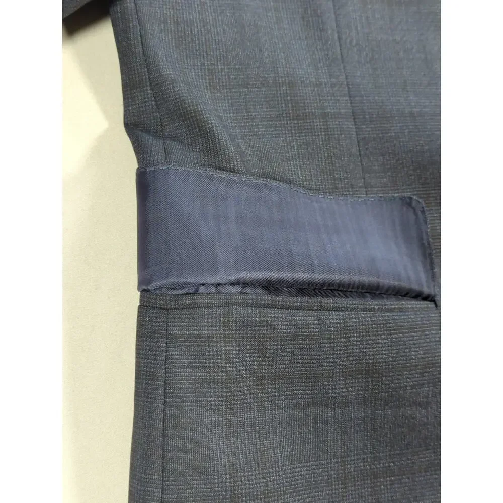 Canali Gray Wool Blazer Sport Coat Mens 42R 52 Made in Italy 2 Button Jacket